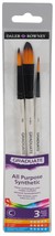 Daler-Rowney Graduate All Purpose Synthetic Brush Set 4/Pkg-Watercolor S... - $760.03 MXN