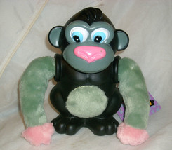 8&quot; Tug A Longs Dog Pet Toy Rubber Squeaker Gorilla Monkey Stuffed Animal Plush - £7.52 GBP