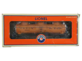 Lionel 6-26198 Denver &amp; Rio Grande Western Three-dome Tank Car O Gauge 10” - £55.37 GBP