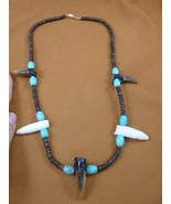 G162-100 1-1/2" Alligator Tooth + 3 T**th TOE turquoise + water buffalo ... - €54,97 EUR G162-100 1-1/2" Alligator Tooth + 3 T**th TOE turquoise + water buffalo ... - €54,97 EUR