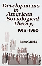 BOOK Developments in American Sociological Theory, 1915-1950 - £8.65 GBP