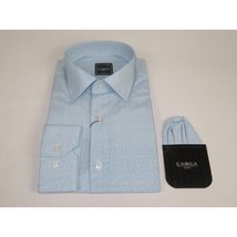 Mens Shirt Hankie CASILA Turkey Cotton Blend Long Sleeves 501970-06 Blue Dots image 4
