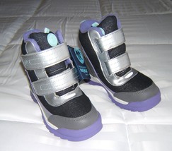 Stride Rite Girls M2P Everest Snow Boots Size 11 M Purple Black Silver - $24.99