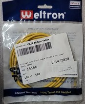 Weltron Cat 6 5FT Slim Yellow  - $5.00