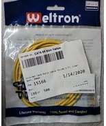 Weltron Cat 6 5FT Slim Yellow  - $5.00