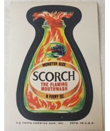 1974 Topps Wacky Packages Scorch Mouthwash Sticker Card Tan Back Series 8 - £11.46 GBP