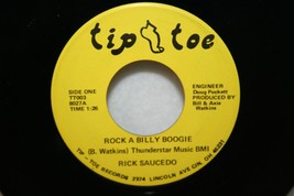 Rick Saucedo Rock A Billy Boogie / Castles In The Sand 45 Tip Toe Ex Hear It - £11.04 GBP