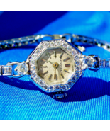 Tiffany co Antique Art Deco Diamond Platinum Cocktail Flapper Watch Anti... - $23,270.25