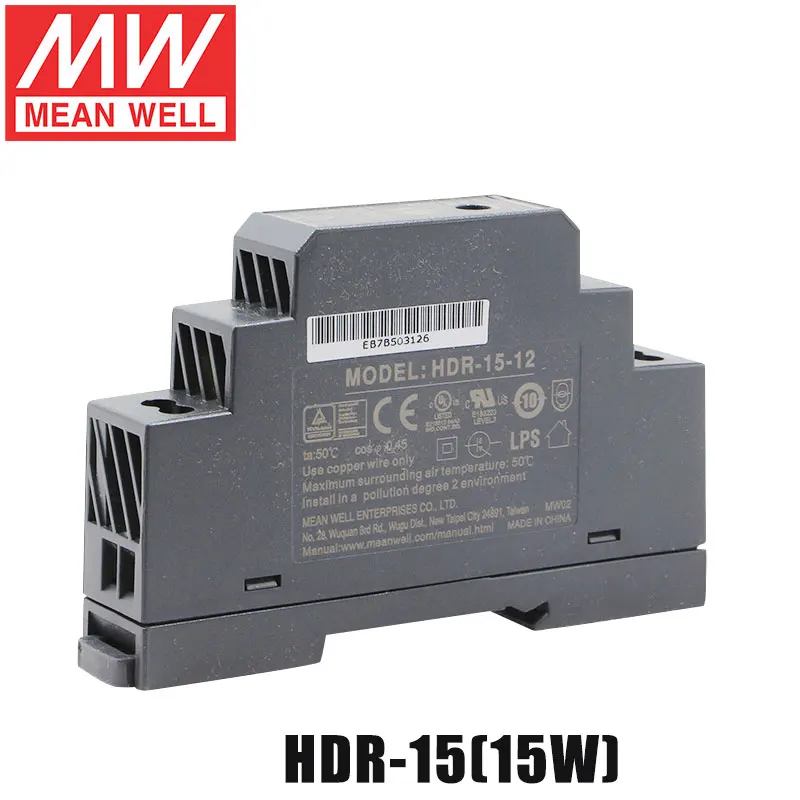 House Home MEAN WELL HDR-60-24 30W 60W 100W 150w DIN Rail Swtiching Power Supply - £44.01 GBP