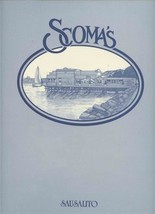 Scoma&#39;s Dinner Menu Bridgeway Sausalito California  - £37.98 GBP