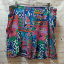 Jantzen petite women&#39;s vintage USED READ about 38-40&quot; waist Xl or 2X boat floral - £6.99 GBP