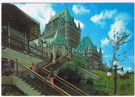 Postcard Chateau Frontenac From Cote de la Montagne Quebec City - £3.09 GBP