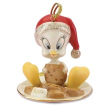 Lenox Tweety Eating Cookies Figurine Ornament Bird Looney Tunes Christmas NEW - $48.00