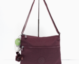 Kipling Annabelle Crossbody Bag Double Zip Purse KI0565 Polyamide Merlot... - $64.95