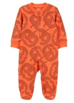 Girls Halloween Pajamas 1 Pc Sleep n Play Pumpkin Long Sleeve-sz 6 mths - $14.85