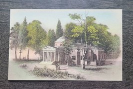Vintage Albertype Postcard Old Engraving Of Monticello 1926 Hand Colored  - $14.01