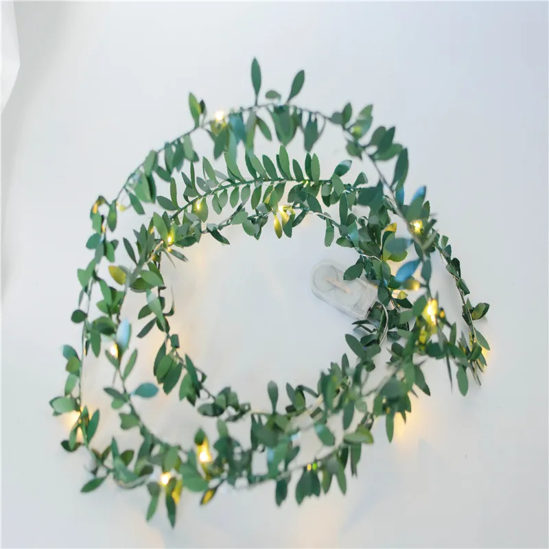 N leaf garland lamp for new year aa battery phyto lamp led fairy string lights for thumb155 crop