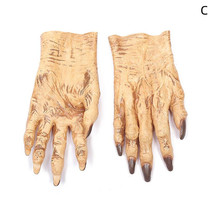 Halloween Monster Gloves Horror Makeup Simulation Fake Hands Glove Costu... - $25.95