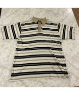 Vintage Towncraft Polo Shirt Medium Striped Golf Short Sleeve Collared - $383.11 MXN