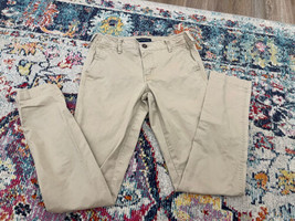 Aeropostale Slim Straight Men’s Khakis Pants 28x30 Uniform School Boys Work - £11.00 GBP