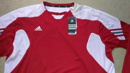 New Adidas All Sports OUTFIELD Red White Design Sz XXL Long Sleeves - £19.91 GBP