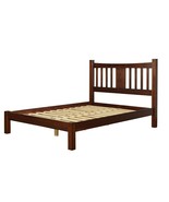 Queen Farmhouse Style Solid Wood Platform Bed Frame with Headboard in Ch... - $14,164.31 MXN
