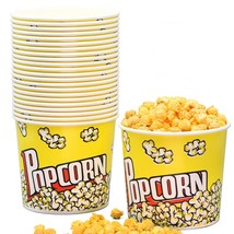 85 Oz Popcorn Buckets (22 Pack) Greaseproof Popcorn Boxes, Concession St... - £33.16 GBP