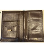 Bosca Harness Leather Passport Travel Air Ticket Wallet Bifold Mahogany ... - $32.82 CAD