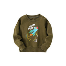 Baby Boy Rocket Graphic Crewneck Long Sleeve Cotton Hoodie(D0102H2PENV.) - £28.04 GBP