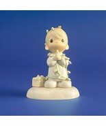 Precious Moments May Your Christmas Be Delightful 1985 15482 Christmas Figurine - $188.43 MXN