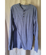 Men Saddlebred Long Sleeve Ick Blue Shirt Size XL Lightweight 3 Buttons ... - £9.43 GBP