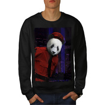 Wellcoda Panda Beast Face Mens Sweatshirt, Arrested Casual Pullover Jumper - £24.11 GBP+