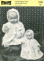 Vintage knitting pattern to knit dolls or reborns layette. Lee Target 13... - $3.00