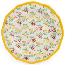 Four (4) Pioneer Woman ~ Yellow Timeless Floral ~ Stoneware ~ 8.5&quot; Salad... - £35.05 GBP