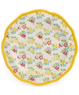 Four (4) Pioneer Woman ~ Yellow Timeless Floral ~ Stoneware ~ 8.5&quot; Salad... - $44.88