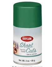 Krylon Short Cuts Fast Dry Enamel Gloss Spray Paint, Clover Green, 3 Oz. - £7.15 GBP