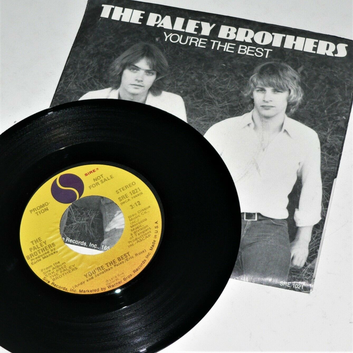 THE PALEY BROTHERS ~ YOU&#39;RE THE BEST ~ P/S Promo 7&quot; ~ Ex- STEREO &amp; MONO ... - $8.42