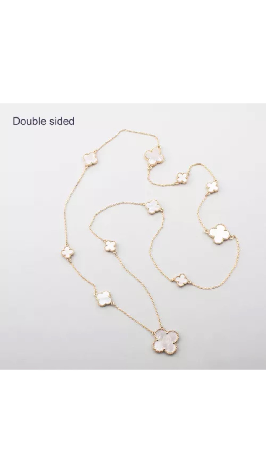 Mixed Size Mother of Pearl Necklace