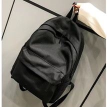 Canvas High School Bag Casual Hand Pattern Printed Men Backpack Lightweight Shou - £34.82 GBP
