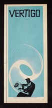 1958 Vertigo Movie Poster Ad Alfred Hitchcock Rare Saul Bass Graphic Designer - £171.93 GBP