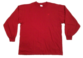 Chevron Gas Oil Red Long Sleeve Employee T Shirt XL Embroidered Logo 888A - $28.98