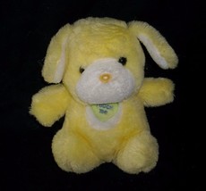 8&quot; Vintage Chosun Yellow Baby Puppy Dog Touch Me Heart Stuffed Animal Plush Toy - £26.57 GBP