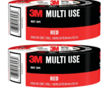 3M Tough Red Rubberized Duct Tape 1.88-in x 55 Yard 2 Pack - £14.44 GBP