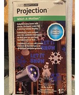 LED Light Show Projection Whirl-A Motion Christmas (White/Blue) New/Open... - $30.15 CAD