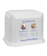 Granite White Double Photo Urn - $459.48 CAD