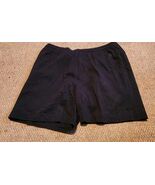 Black Fila XL Drawstring Elastic Waist Sweat Shorts Unisex 100% Cotton - $14.99