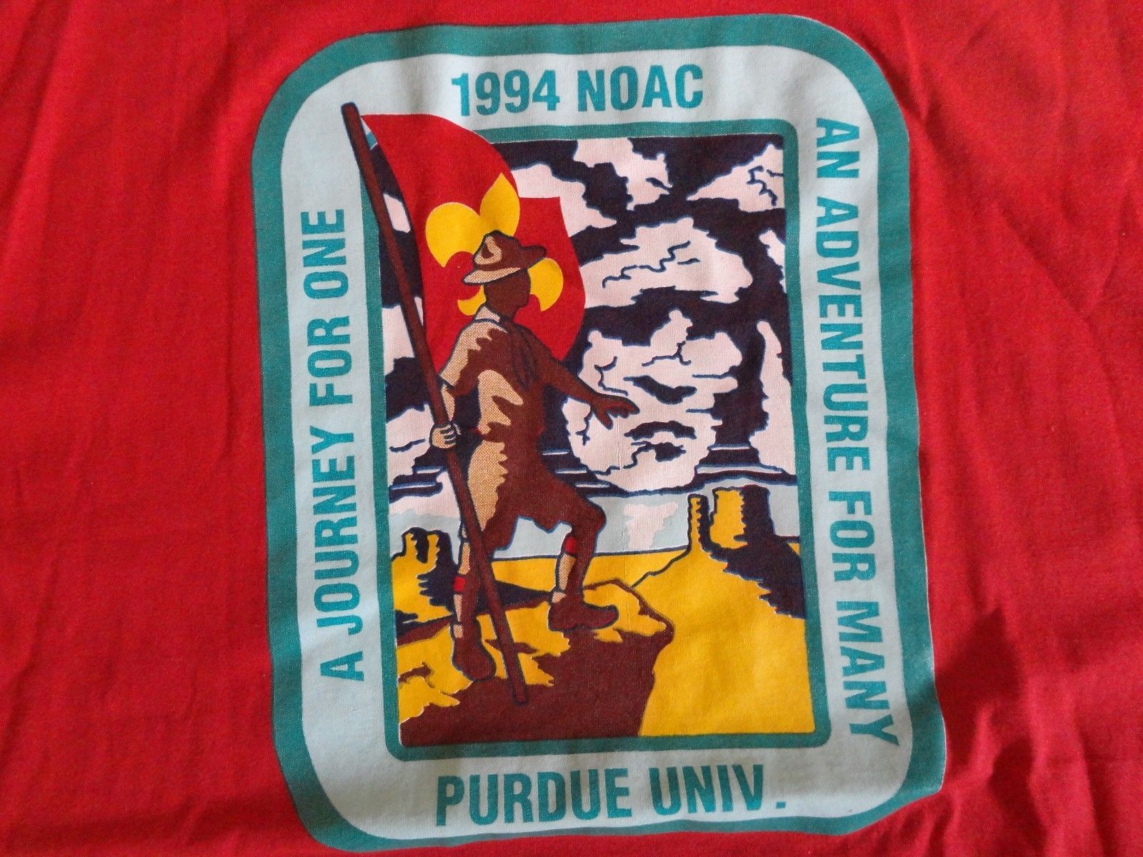 Red NCAA 'Vintage 1994 Purdue University  Adult XL Boy Scout T Shirt Excellent - £16.90 GBP