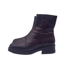 La Canadienne Waterproof Boots Brown Leather Zip Ankle Fleece Lined Wome... - $148.49