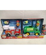 2x New Ryan&#39;s World☆Gus/Ryan&#39;s Fire Engine☆Recycle Truck☆Boy☆Girl☆Kids Gift - $41.14 CAD