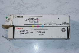 2 Open OEM Canon iR ADVANCE 4025,4035,4025,4035 Black Toner Cartridges GPR-43 - £94.96 GBP